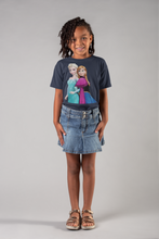 Load image into Gallery viewer, Cute Princess Half Sleeves T-Shirt For Girls -KidsFashionVilla
