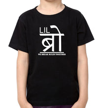 Load image into Gallery viewer, Big Bro Lil Bro We Break rules Together Brother-Brother Kids Half Sleeves T-Shirts -KidsFashionVilla
