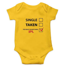 Load image into Gallery viewer, Single Taken Too Busy in IPL Rompers for Baby Boy Rompers for Baby Boy - FunkyTradition FunkyTradition
