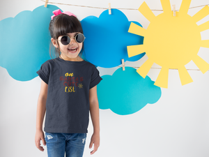On Santas Cute List Christmas Half Sleeves T-Shirt For Girls -KidsFashionVilla