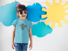 Load image into Gallery viewer, On Santas Cute List Christmas Half Sleeves T-Shirt For Girls -KidsFashionVilla
