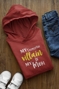 Favourite Villian Mother And Son Red Matching Hoodies- KidsFashionVilla