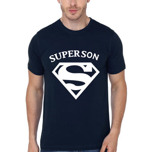 Super Dad Super Son Father and Son Matching T-Shirt- KidsFashionVilla