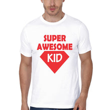 Load image into Gallery viewer, Super Awesome Kid Super Awesome Mom Mother and Son Matching T-Shirt- KidsFashionVilla
