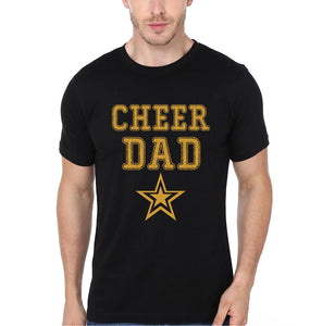 Cheer Dad Cheer Son Father and Son Matching T-Shirt- KidsFashionVilla
