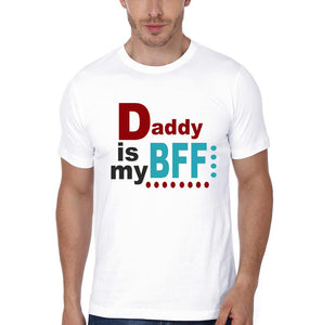 Daddy Is My Bff Kiddy Is My Bff Father and Son Matching T-Shirt- KidsFashionVilla