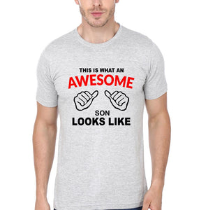 This is What An Awesome Mom Looks Like Mother and Son Matching T-Shirt- KidsFashionVilla