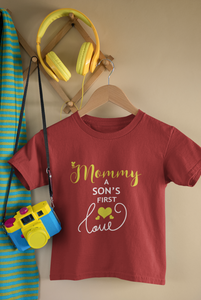 Mommy Sons First Love Mother And Son Red Matching T-Shirt- KidsFashionVilla