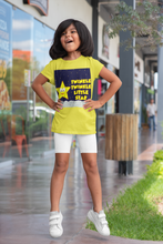 Load image into Gallery viewer, Twinkle Twinkle Little Star Poem Half Sleeves T-Shirt For Girls -KidsFashionVilla
