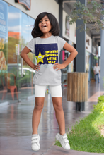 Load image into Gallery viewer, Twinkle Twinkle Little Star Poem Half Sleeves T-Shirt For Girls -KidsFashionVilla
