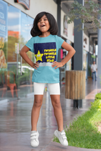 Load image into Gallery viewer, Twinkle Twinkle Little Star Poem Half Sleeves T-Shirt For Girls -KidsFashionVilla
