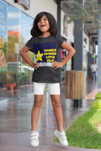 Load image into Gallery viewer, Twinkle Twinkle Little Star Poem Half Sleeves T-Shirt For Girls -KidsFashionVilla
