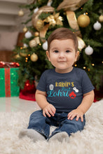 Load image into Gallery viewer, Custom Baby Name First Lohri Half Sleeves T-Shirt for Boy-KidsFashionVilla
