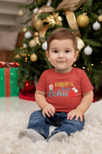 Custom Baby Name First Lohri Half Sleeves T-Shirt for Boy-KidsFashionVilla