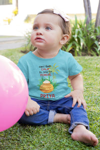 Custom Name Time For Pongal Makar Sankranti Half Sleeves T-Shirt For Girls -KidsFashionVilla