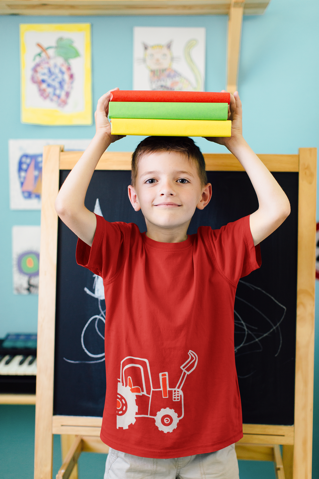 Printed Half Sleeves T-Shirt for Boy-KidsFashionVilla