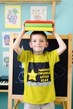 Load image into Gallery viewer, Twinkle Twinkle Little Star Poem Half Sleeves T-Shirt for Boy-KidsFashionVilla
