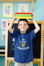 Load image into Gallery viewer, My Fifth Navratri Half Sleeves T-Shirt for Boy-KidsFashionVilla
