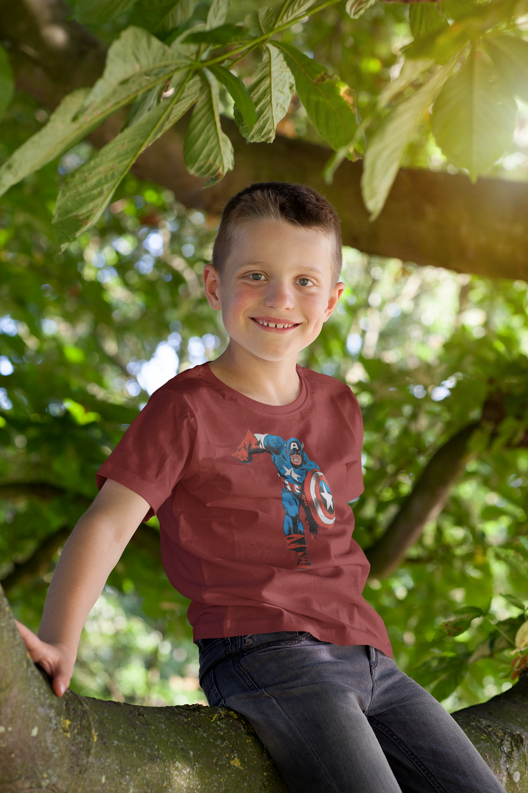 Superhero Half Sleeves T-Shirt for Boy-KidsFashionVilla