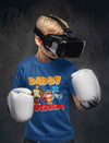 Superhero Dad Cartoon Half Sleeves T-Shirt for Boy-KidsFashionVilla