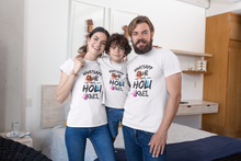 Load image into Gallery viewer, Whatsapp Chor Aur Holi Khel Family Tees Half Sleeves T-Shirts-KidsFashionVilla
