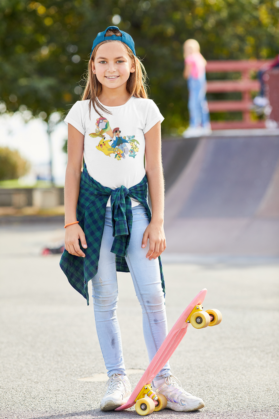 Cute Cartoon Half Sleeves T-Shirt For Girls -KidsFashionVilla