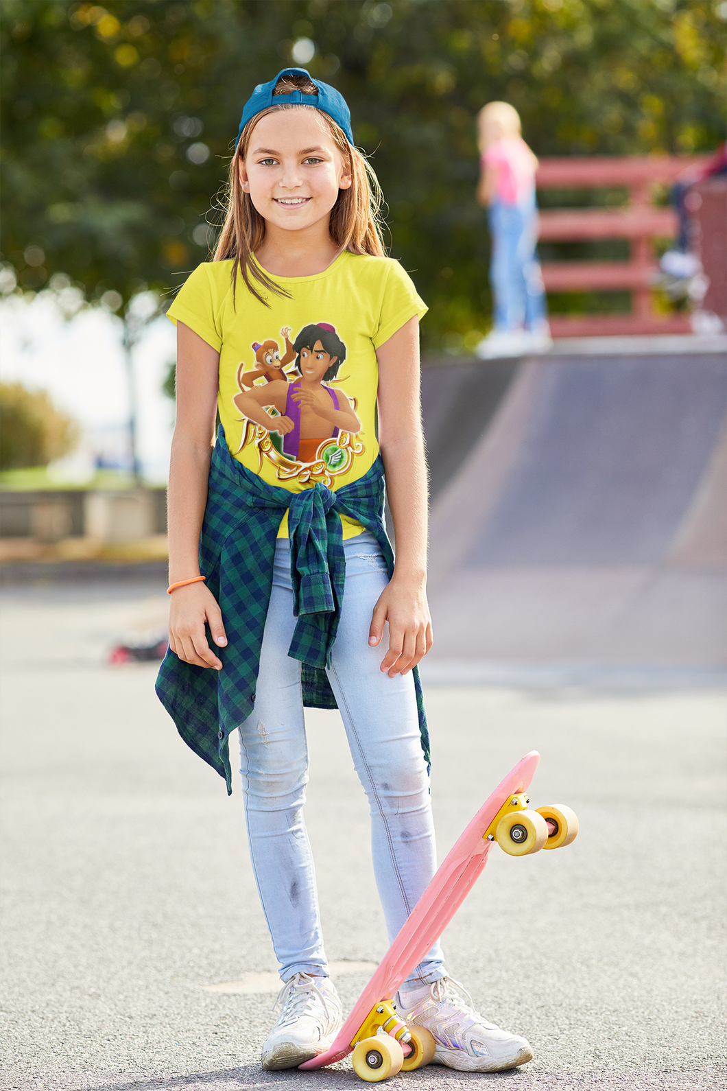Cute Cartoon Half Sleeves T-Shirt For Girls -KidsFashionVilla