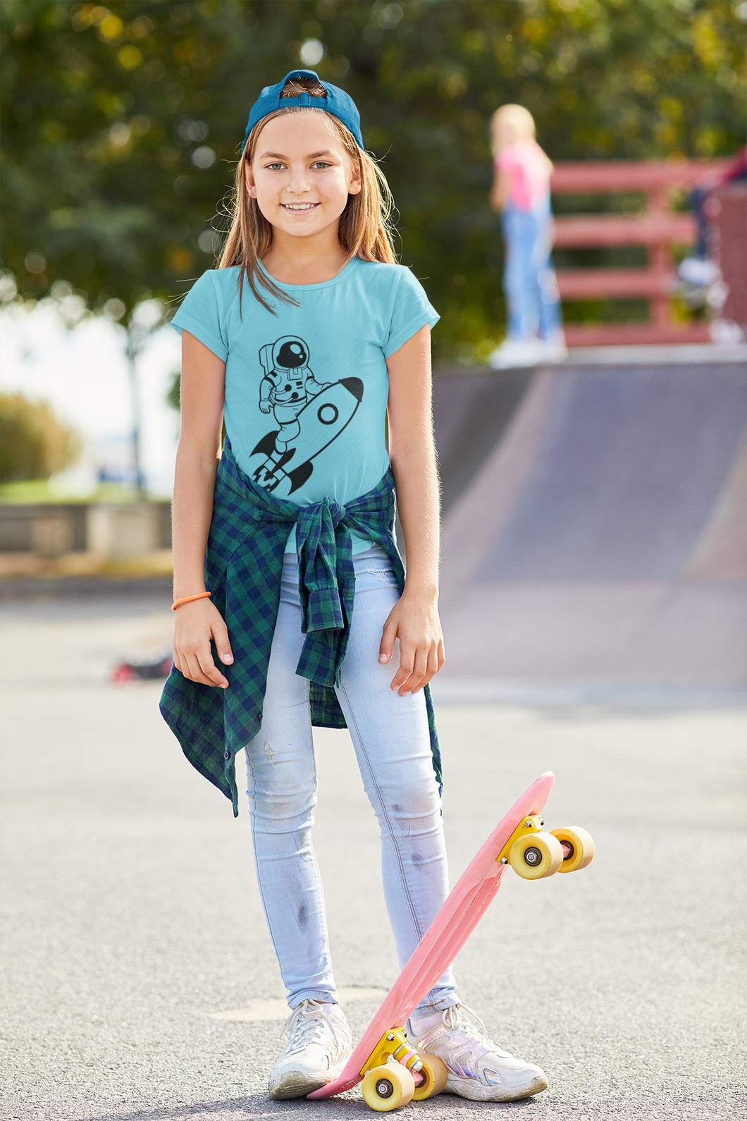 Future Astronaut Half Sleeves T-Shirt For Girls -KidsFashionVilla