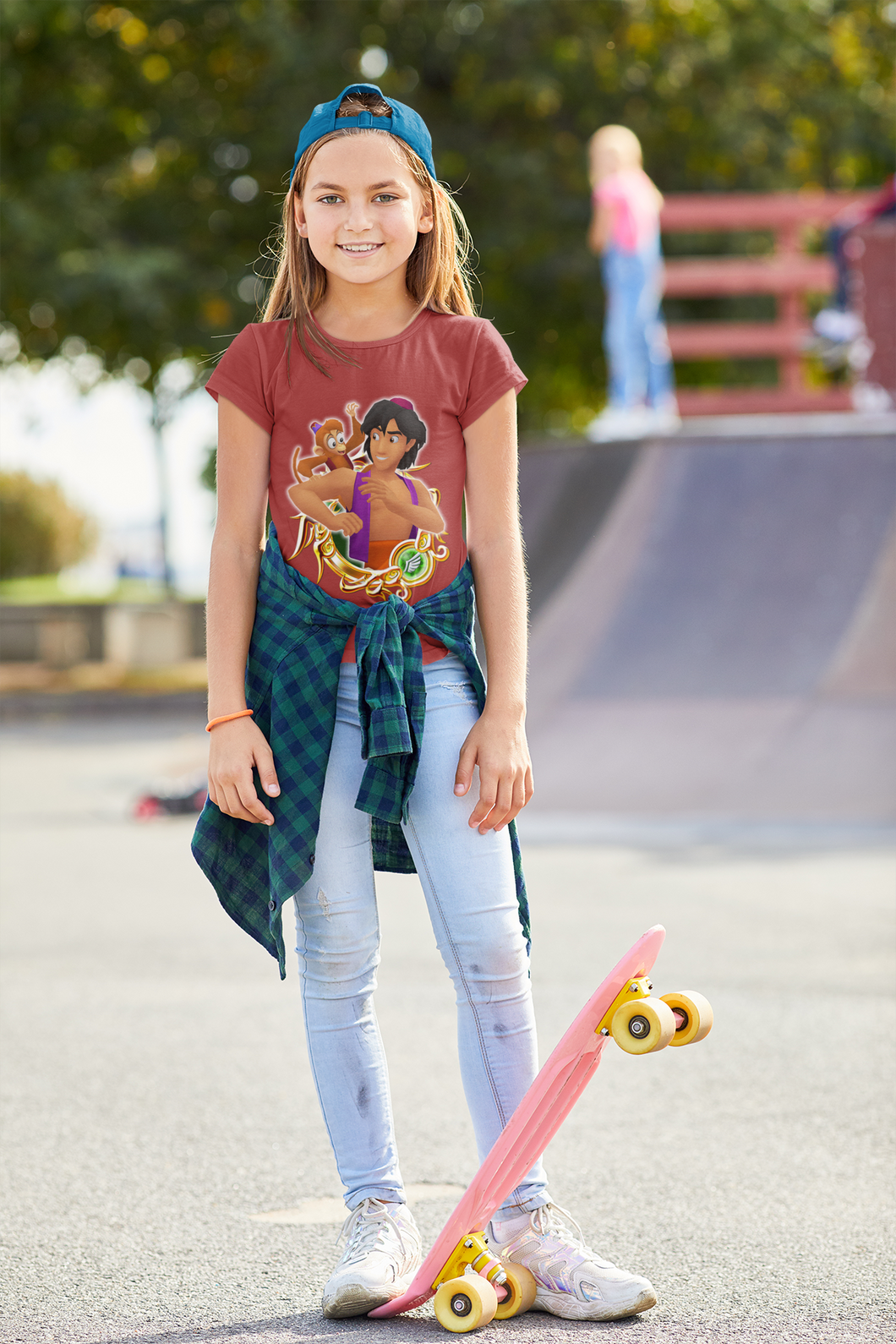 Cute Cartoon Half Sleeves T-Shirt For Girls -KidsFashionVilla