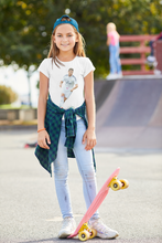 Load image into Gallery viewer, Ronaldo Half Sleeves T-Shirt For Girls -KidsFashionVilla
