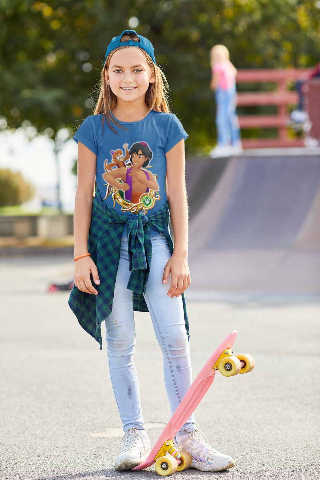 Cute Cartoon Half Sleeves T-Shirt For Girls -KidsFashionVilla