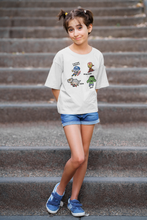 Load image into Gallery viewer, Super Heros Half Sleeves T-Shirt For Girls -KidsFashionVilla
