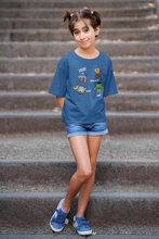 Load image into Gallery viewer, Super Heros Half Sleeves T-Shirt For Girls -KidsFashionVilla
