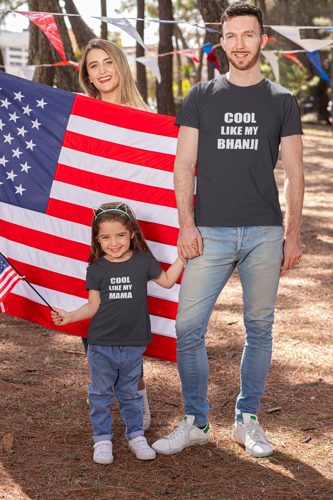 Cool Like My Mama Bhanji Family Relation Matching T-Shirt- KidsFashionVilla