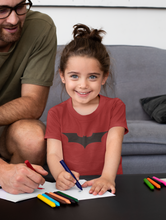 Load image into Gallery viewer, Superhero Half Sleeves T-Shirt For Girls -KidsFashionVilla
