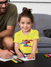 Load image into Gallery viewer, Superhero Half Sleeves T-Shirt For Girls -KidsFashionVilla
