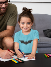Load image into Gallery viewer, Superhero Half Sleeves T-Shirt For Girls -KidsFashionVilla
