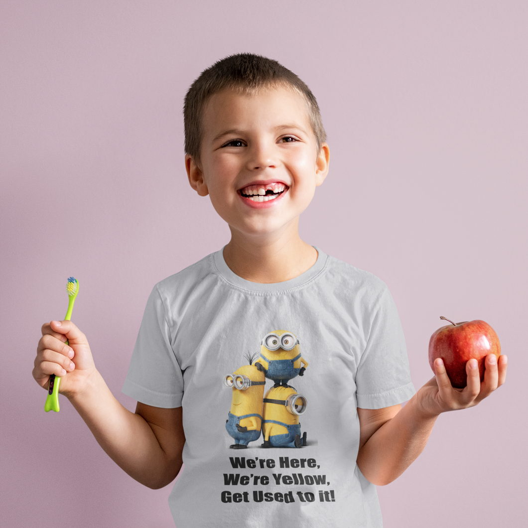 Cartoon Quotes Half Sleeves T-Shirt for Boy-KidsFashionVilla