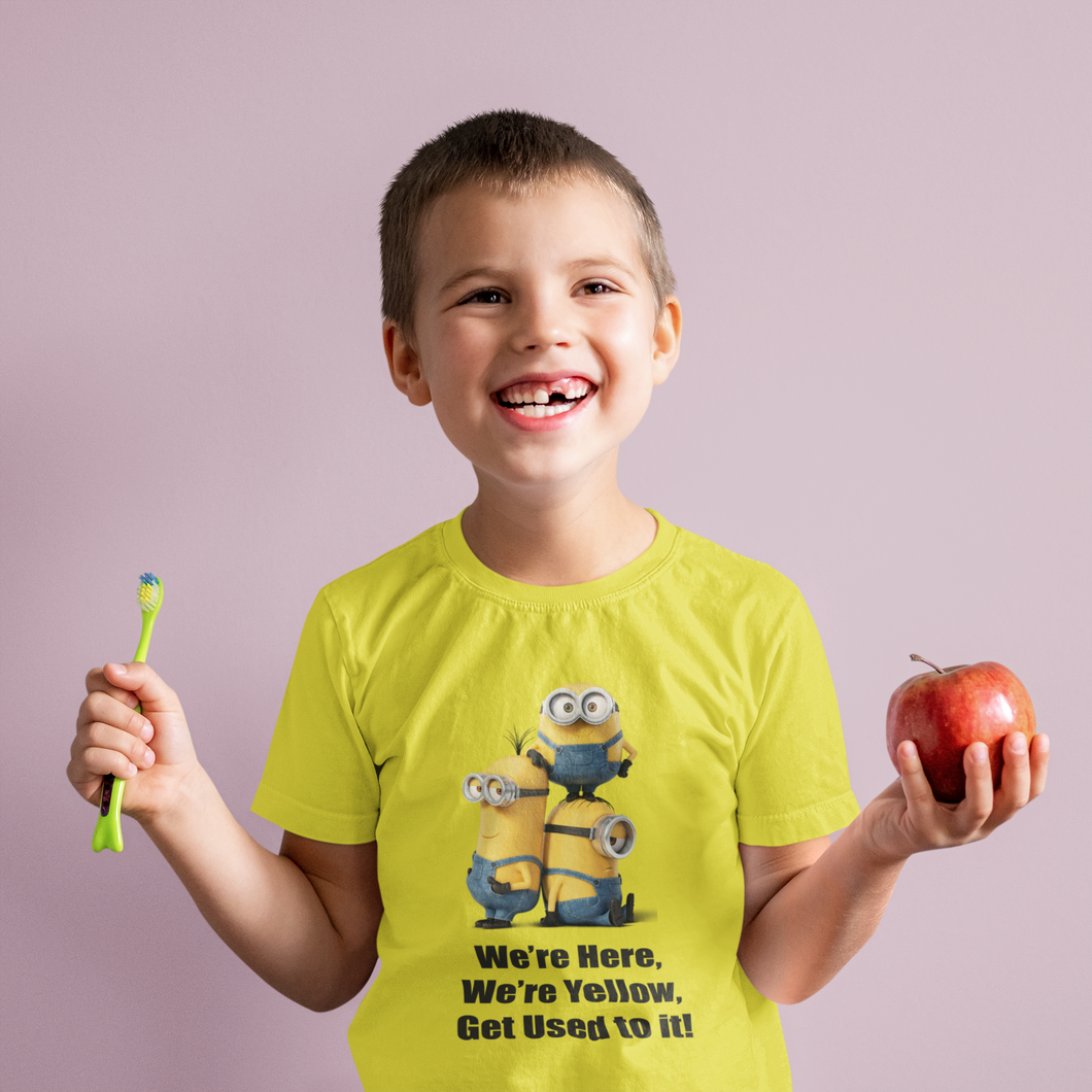 Cartoon Quotes Half Sleeves T-Shirt for Boy-KidsFashionVilla