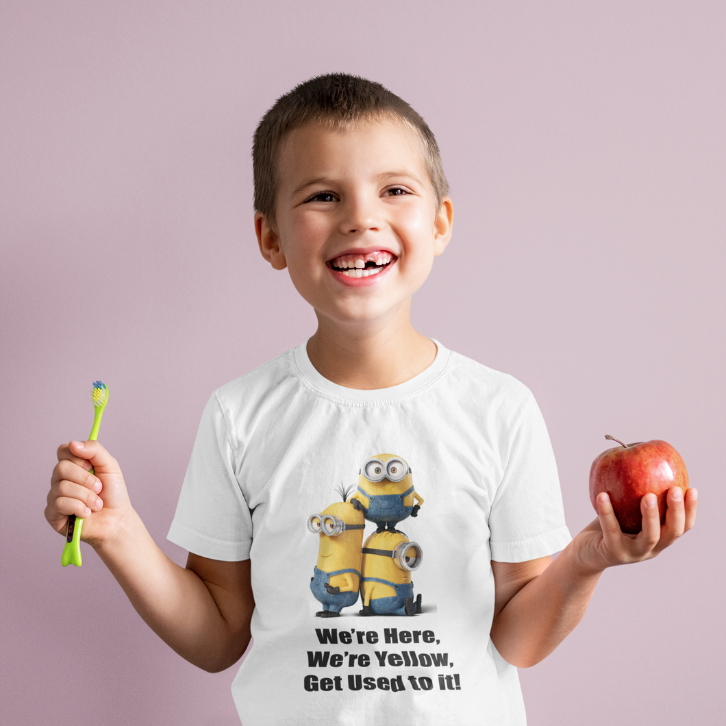 Cartoon Quotes Half Sleeves T-Shirt for Boy-KidsFashionVilla