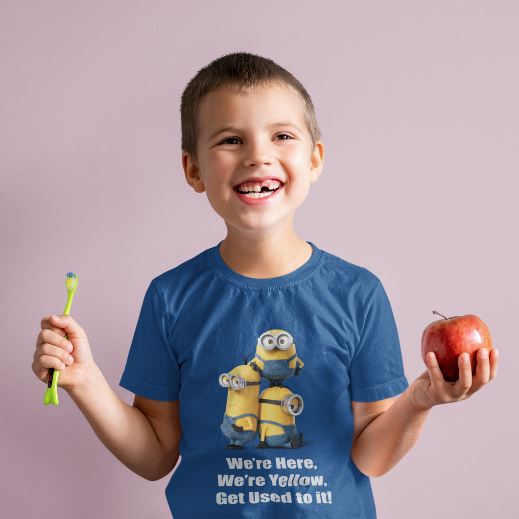 Cartoon Quotes Half Sleeves T-Shirt for Boy-KidsFashionVilla