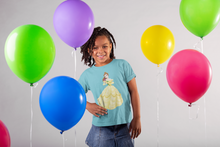 Load image into Gallery viewer, Cute Princess Half Sleeves T-Shirt For Girls -KidsFashionVilla

