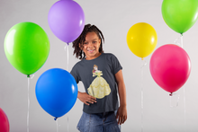 Load image into Gallery viewer, Cute Princess Half Sleeves T-Shirt For Girls -KidsFashionVilla
