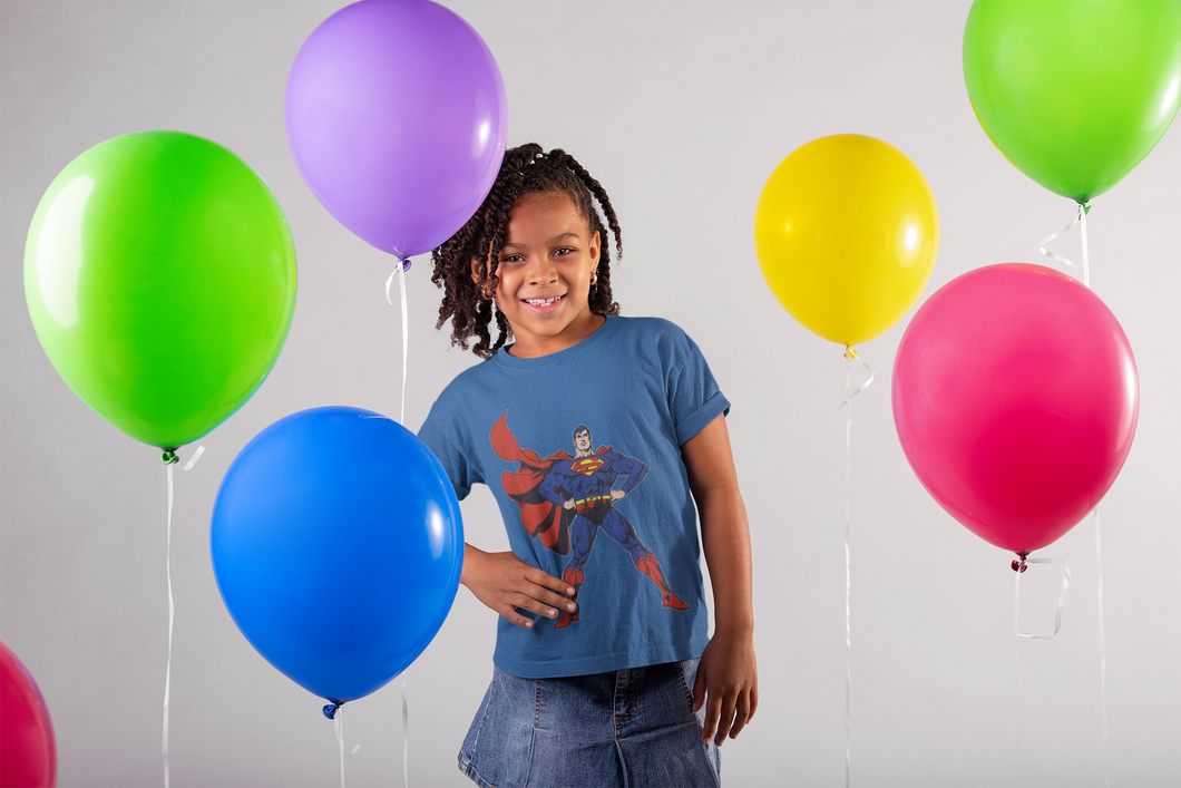 Superhero Half Sleeves T-Shirt For Girls -KidsFashionVilla