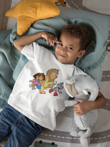 Cute Cartoon Half Sleeves T-Shirt for Boy-KidsFashionVilla