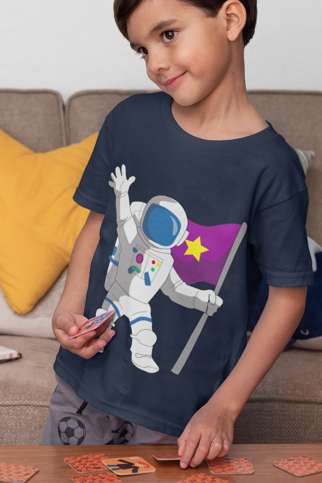 Future Astronaut Half Sleeves T-Shirt for Boy-KidsFashionVilla