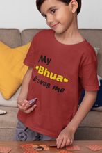 Load image into Gallery viewer, Bhua Loves Me Half Sleeves T-Shirt for Boy-KidsFashionVilla
