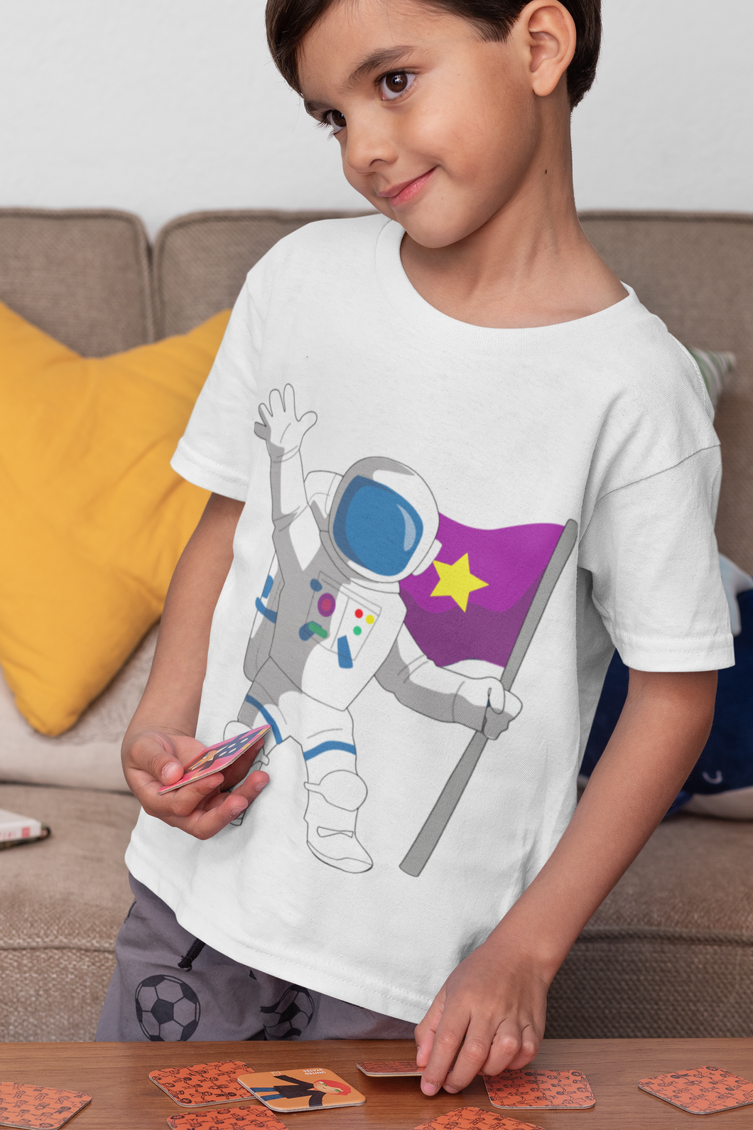 Future Astronaut Half Sleeves T-Shirt for Boy-KidsFashionVilla