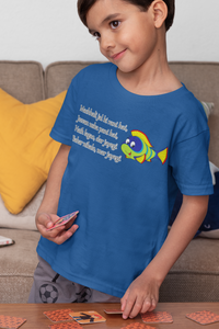 Machhali Jal ki Rani Hai Poem Half Sleeves T-Shirt for Boy-KidsFashionVilla