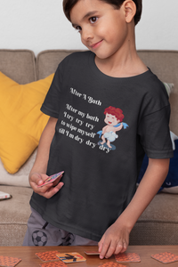 After A Bath Poem Half Sleeves T-Shirt for Boy-KidsFashionVilla